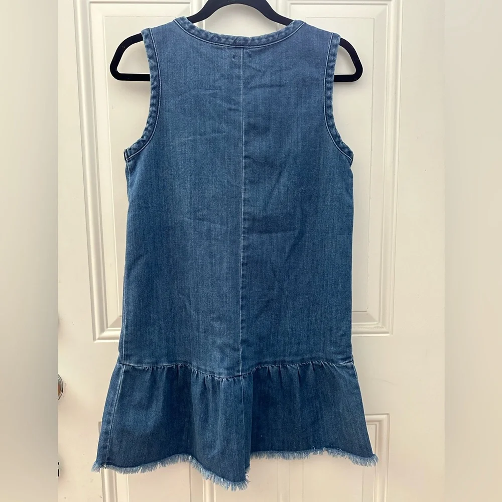 Aerie Nautical Rope Lace-Up Denim Dress - Picture 5 of 6